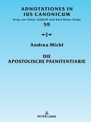 cover image of Die Apostolische Paenitentiarie
